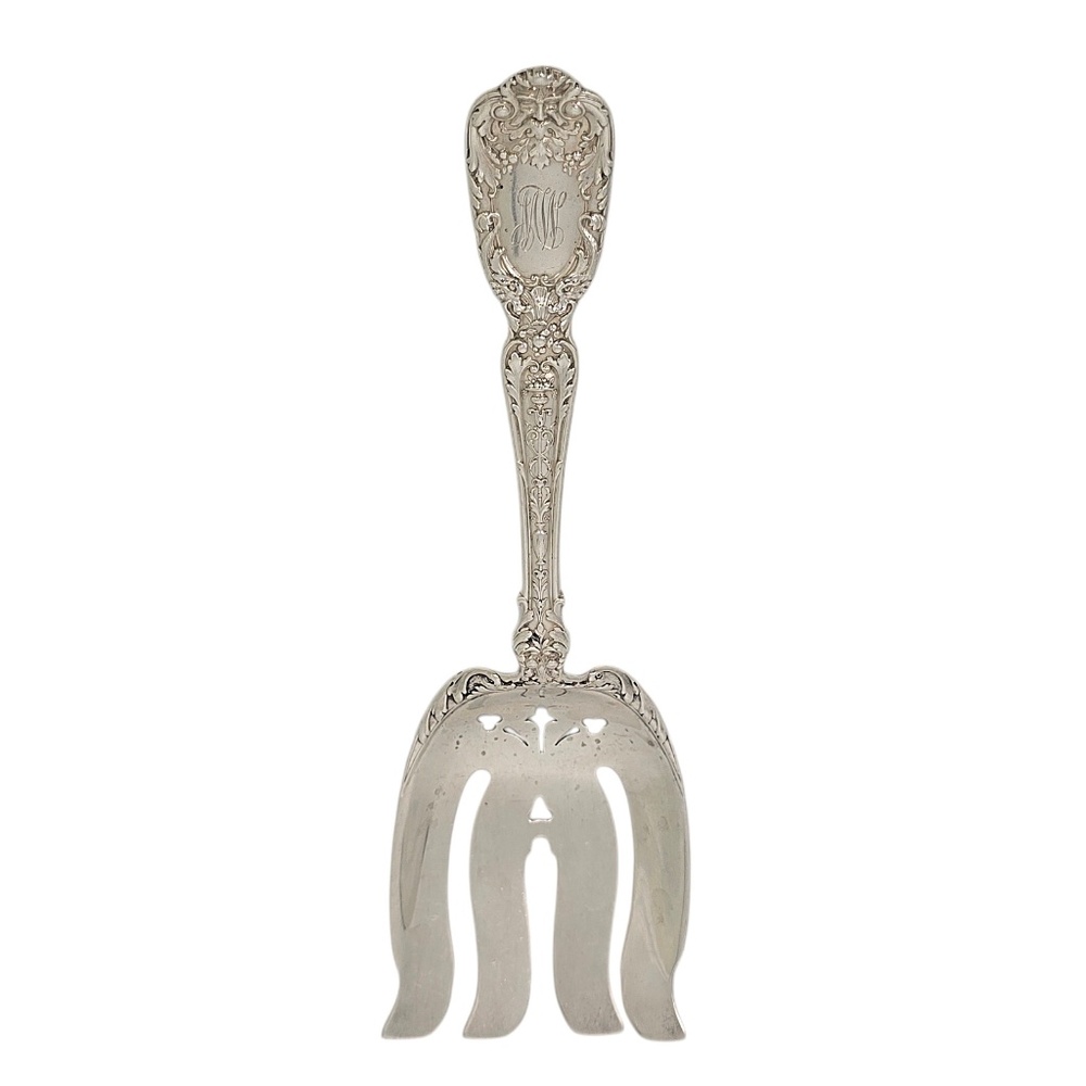 Gorham Florentine-Florenz Sterling Silver Asparagus Serving Fork w/Mono #21295